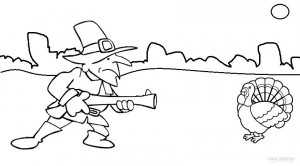 Pilgrim Coloring Pages for Kids