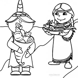 Pilgrim Harvest Coloring Pages