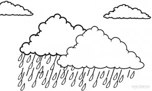 Rain Cloud Coloring Pages