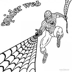 Spider Web Coloring Pages to Print