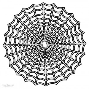 Spider Web Coloring Sheets