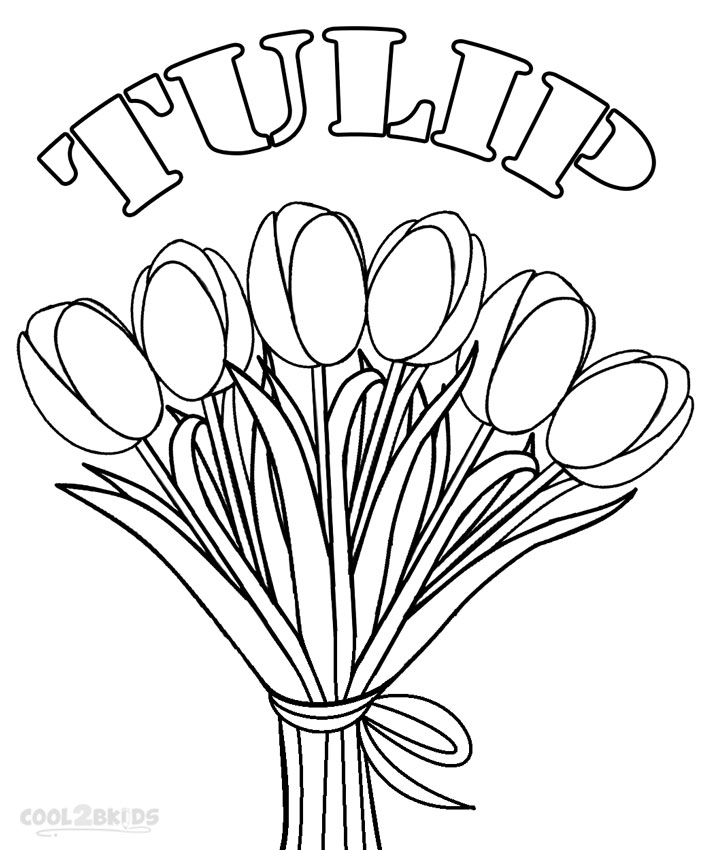 Printable Tulip Coloring Pages For Kids | Cool2bKids