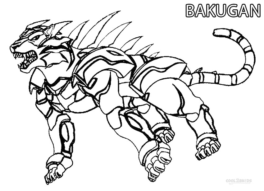 Printable Bakugan Coloring Pages For Kids