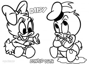 Donald Duck and Daisy Coloring Pages