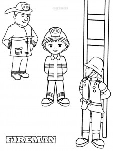 Fireman Coloring Pages Printable