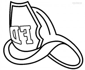 Fireman Hat Coloring Pages