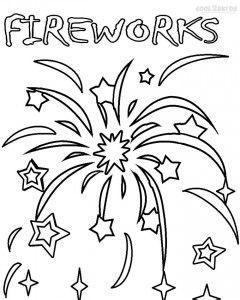 Fireworks Coloring Pages