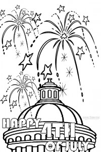 Fireworks Coloring Pages Printable