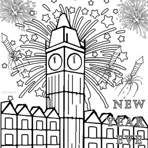 Free Fireworks Coloring Pages