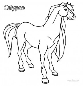 Horseland Coloring Pages Calypso