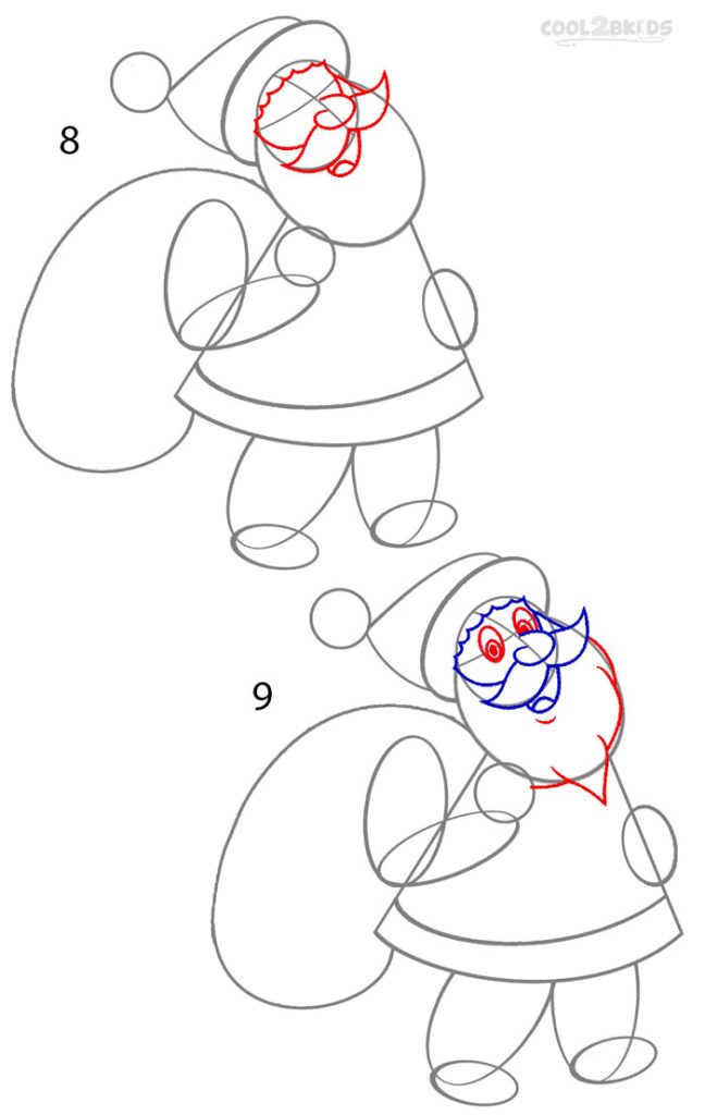 How to Draw Santa Claus (Step by Step Pictures)