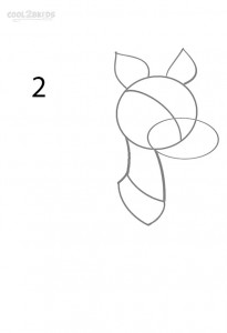 How to Draw a Reindeer Step 2