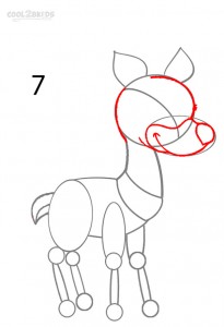 How to Draw a Reindeer Step 7