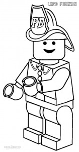 Lego Fireman Coloring Pages