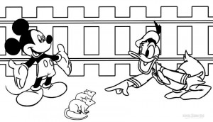 Mickey Mouse and Donald Duck Coloring Pages