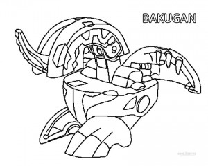 bakugan coloring page