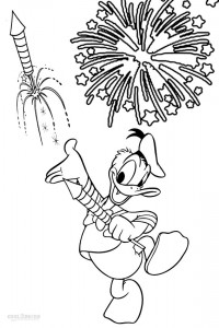 Printable Fireworks Coloring Pages