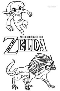 Toon Link Zelda Coloring Pages