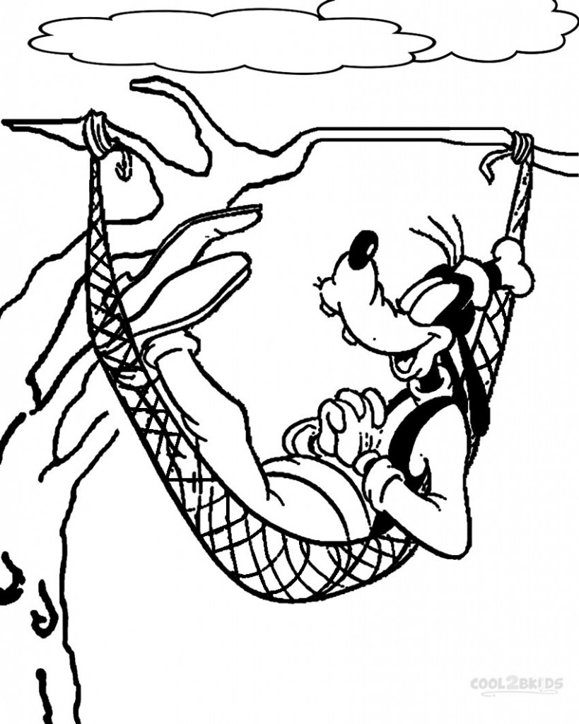 Printable Goofy Coloring Pages For Kids