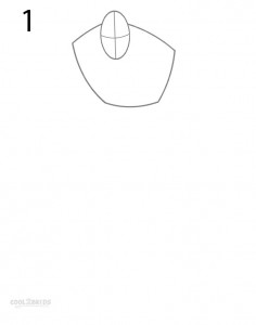 How to Draw Captain America Step 1