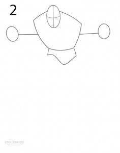 How to Draw Captain America Step 2