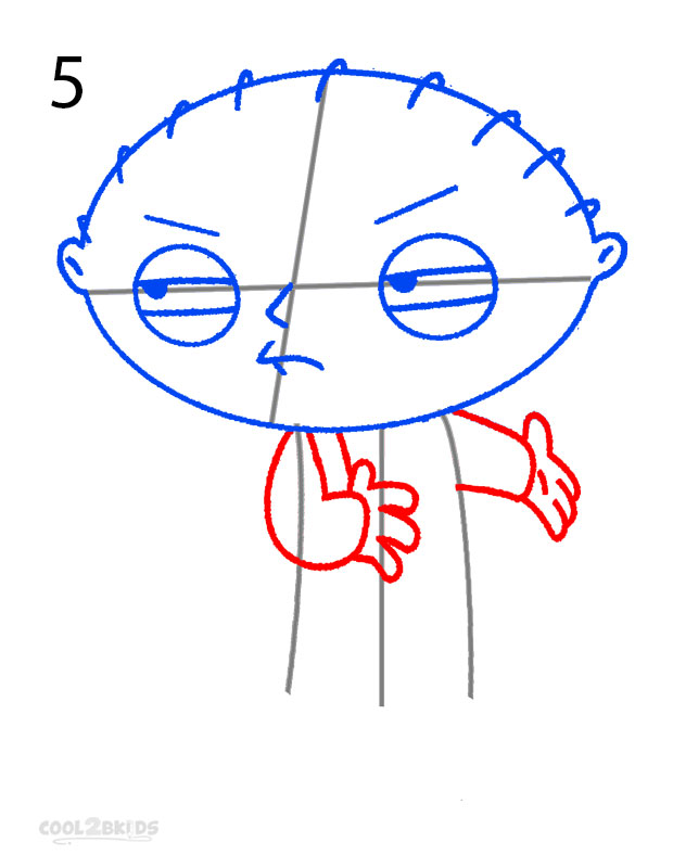 how to draw stewie gangster