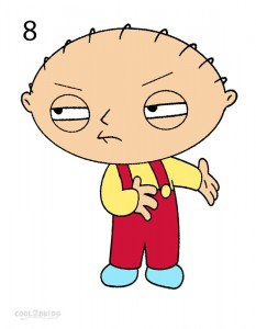 How to Draw Stewie Step 8