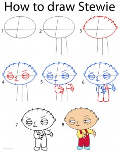 How to Draw Stewie Step by Step