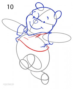 How to Draw Winnie the Pooh Step 10