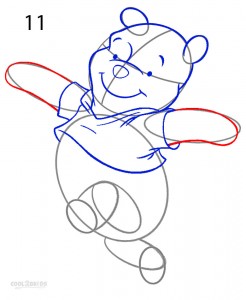 How to Draw Winnie the Pooh Step 11