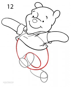 How to Draw Winnie the Pooh Step 12