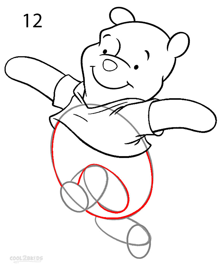 How to Draw Winnie the Pooh (Step by Step Pictures)