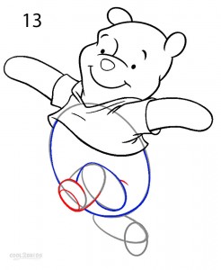 How to Draw Winnie the Pooh Step 12