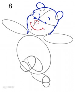 How to Draw Winnie the Pooh Step 8