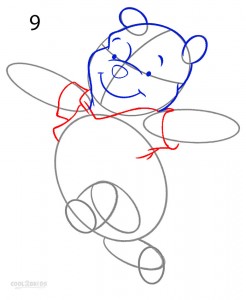 How to Draw Winnie the Pooh Step 9