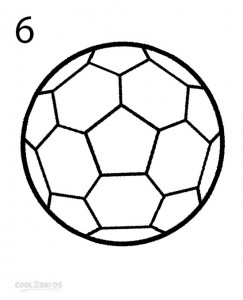 How to Draw a Soccer Ball Step 6