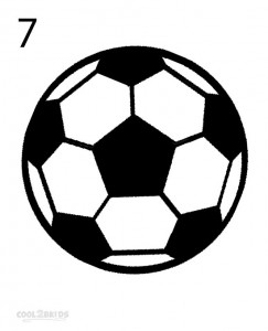 How to Draw a Soccer Ball Step 7