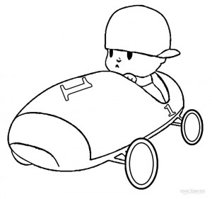 Pocoyo Cartoon Coloring Pages