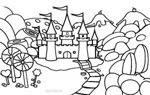 Candy Castle Coloring Pages