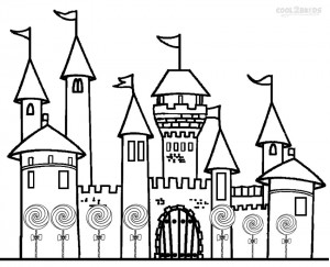 Candyland Castle Coloring Pages