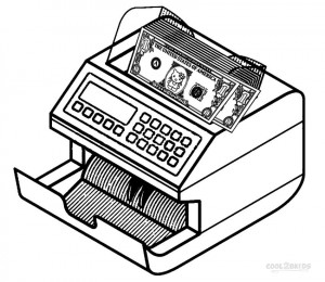 Counting Money Coloring Pages