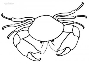 Crab Coloring Pages Printable