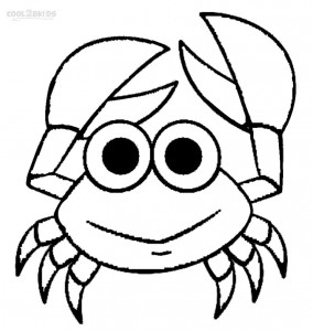 Cute Crab Coloring Pages