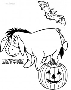 Eeyore Halloween Coloring Pages