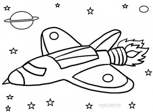 Kids Rocket Ship Coloring Pages