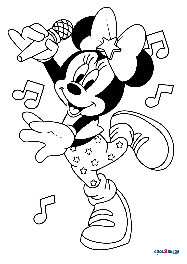 baby mickey and minnie coloring pages