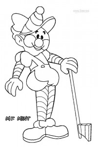 Mr Mint Candyland Coloring Pages