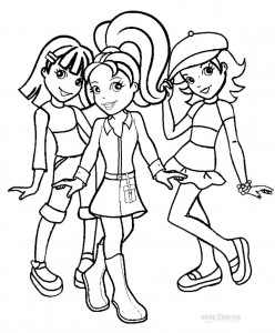Polly Pocket and Friends Coloring Pages