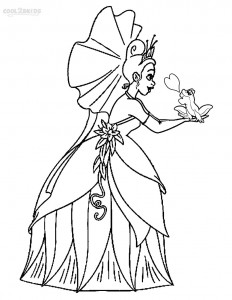 Princess and the Frog Tiana Coloring Pages