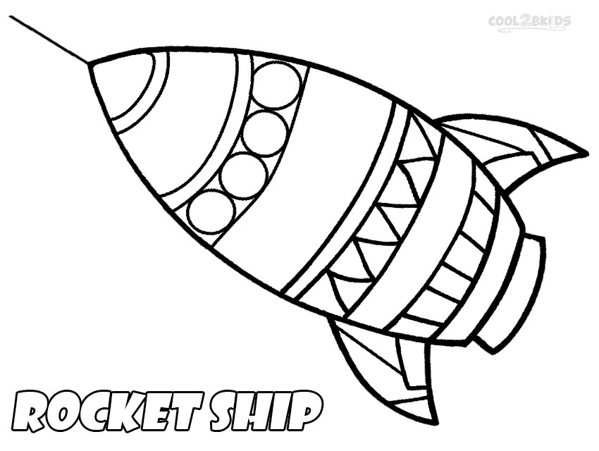 Printable Rocket Ship Coloring Pages For Kids